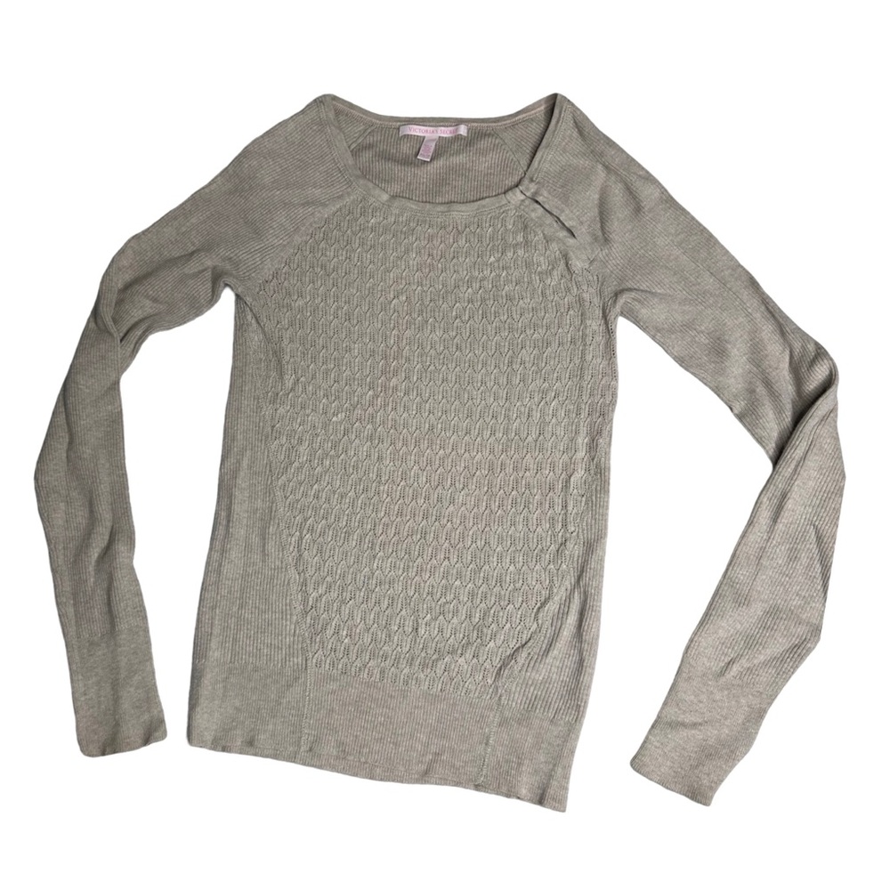Victoria’s Secret Tan Knit Sweater Shirt Women’s Size XS